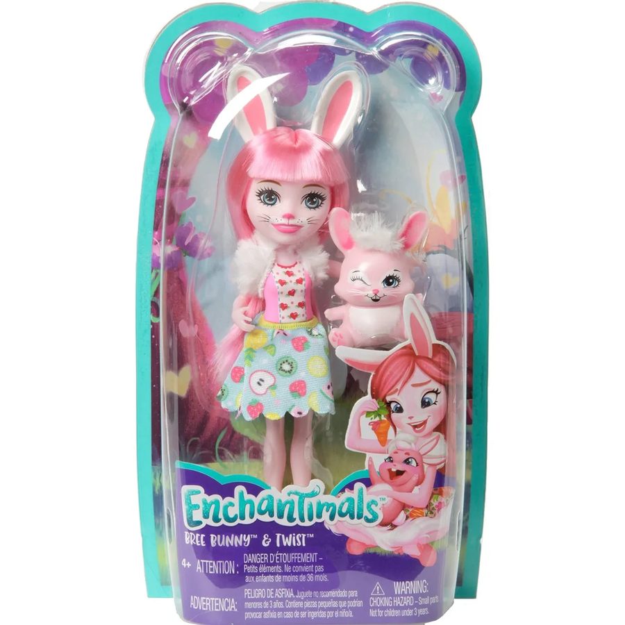 Enchantimals Кукла Кролик Бри с питомцем Твист FXM73