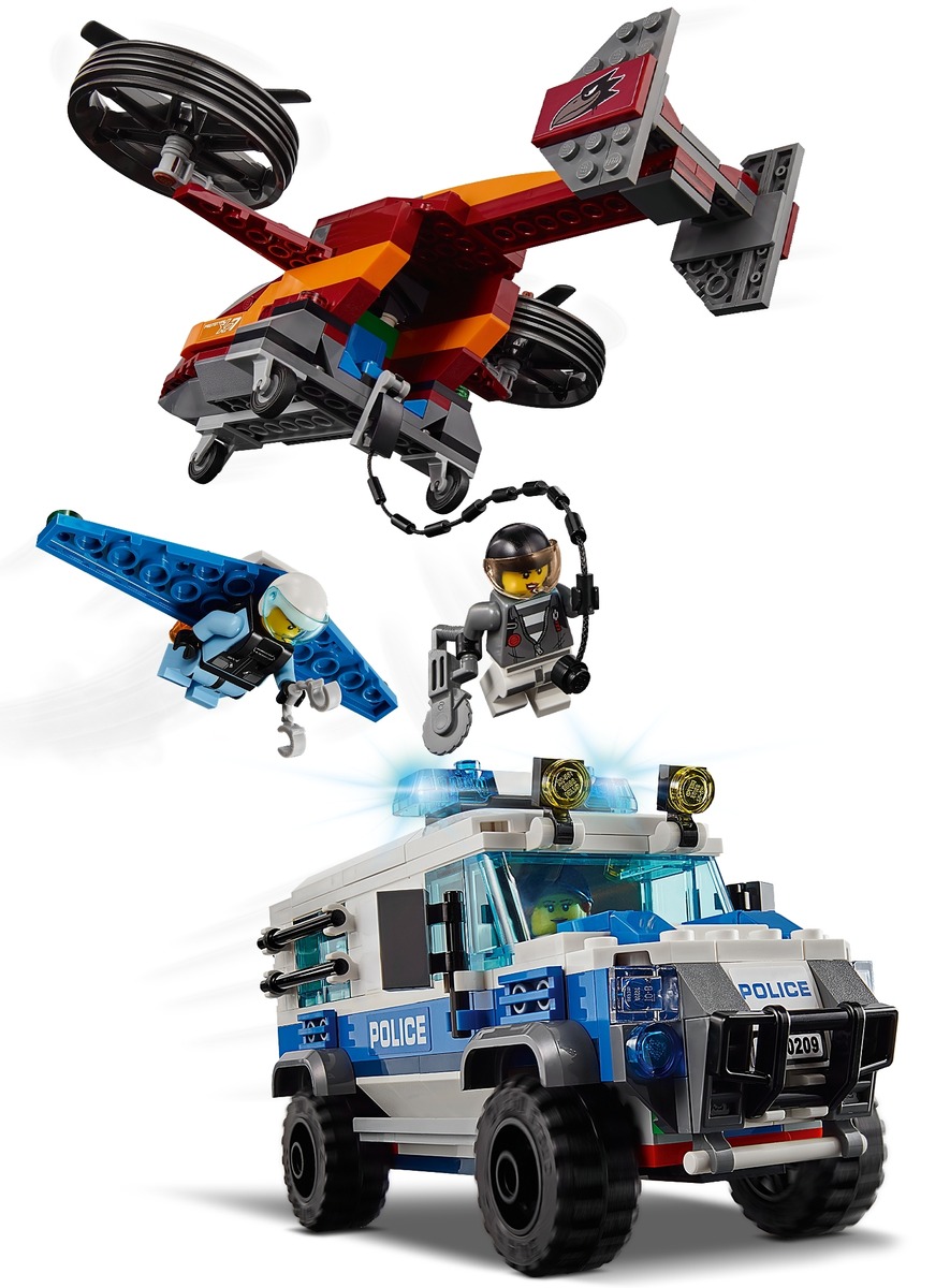 Конструктор City Воздушная полиция: кража бриллиантов совместим с LEGO 60209