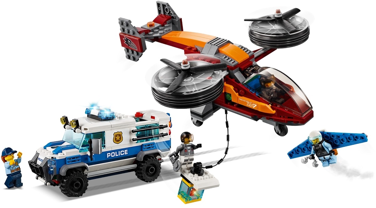 Конструктор City Воздушная полиция: кража бриллиантов совместим с LEGO 60209