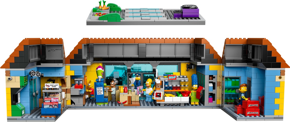 Конструктор Магазин На скорую руку Симпсоны совместим с LEGO 71016
