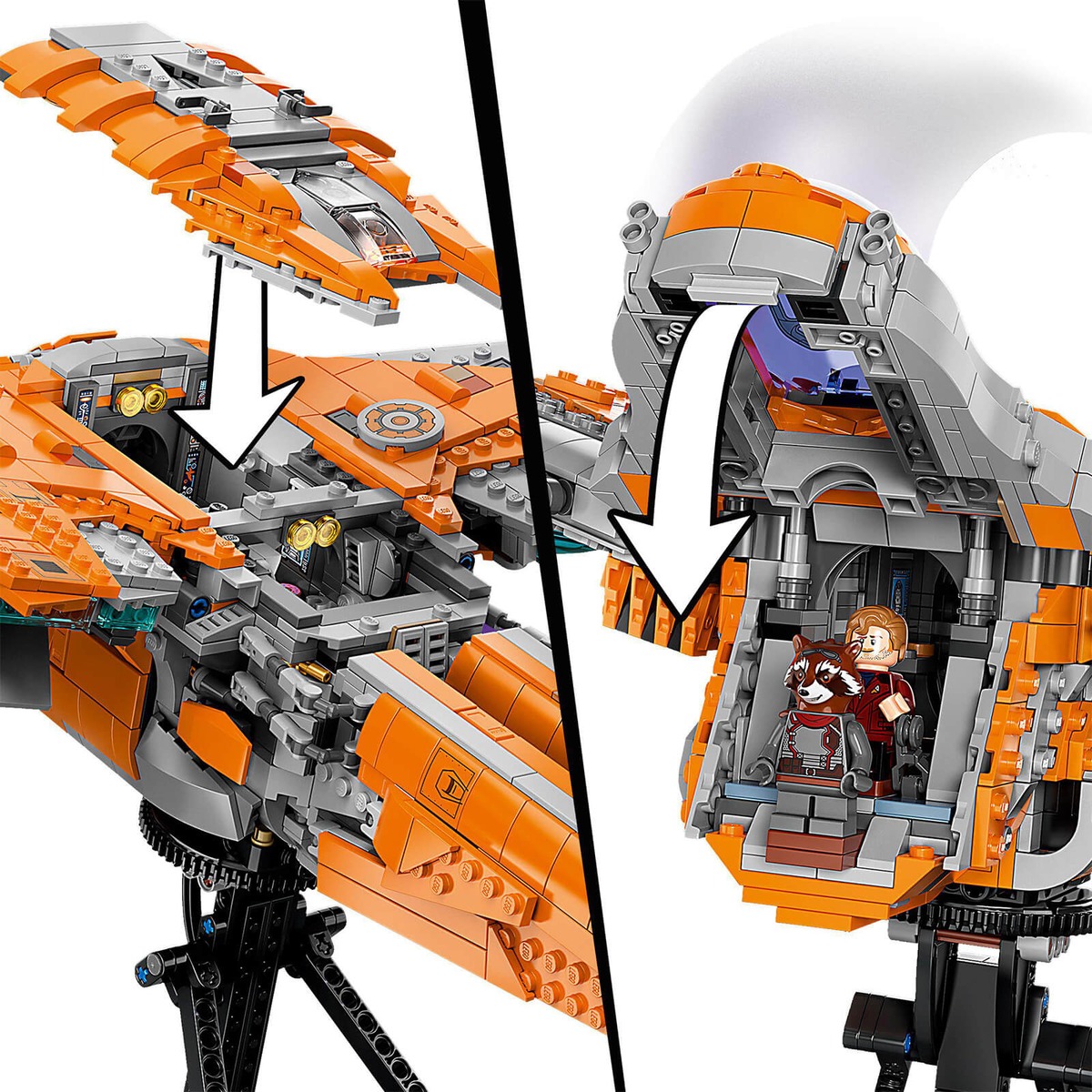 Marvel Корабль Стражей Конструктор совместим с LEGO 76193