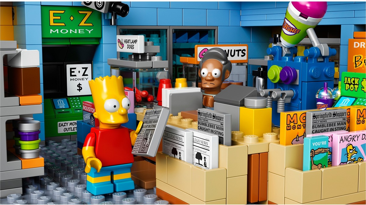 Конструктор Магазин На скорую руку Симпсоны совместим с LEGO 71016