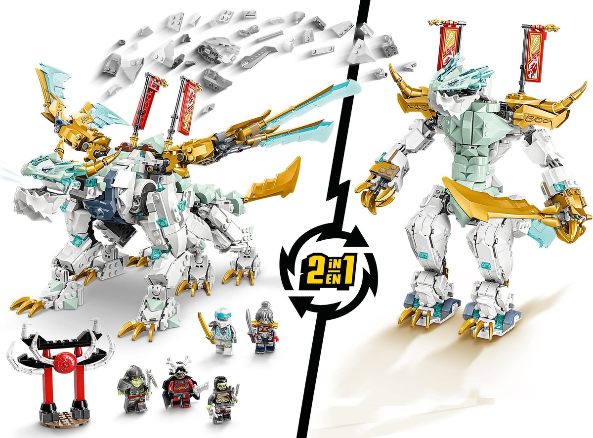 Ледяной дракон Зейна Ninjago Конструктор совместим с LEGO 71786