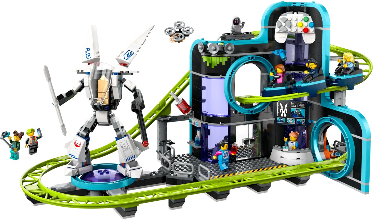 Конструктор City Парк американских горок: Мир роботов совместим с LEGO 60421