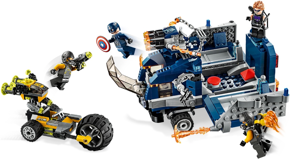 Мстители Нападение на грузовик Marvel Конструктор совместим с LEGO 76143