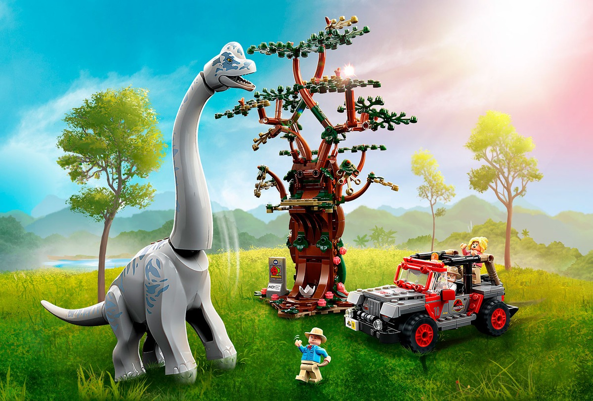 Встреча с Брахиозавром Jurassic World Конструктор совместим с LEGO 76960