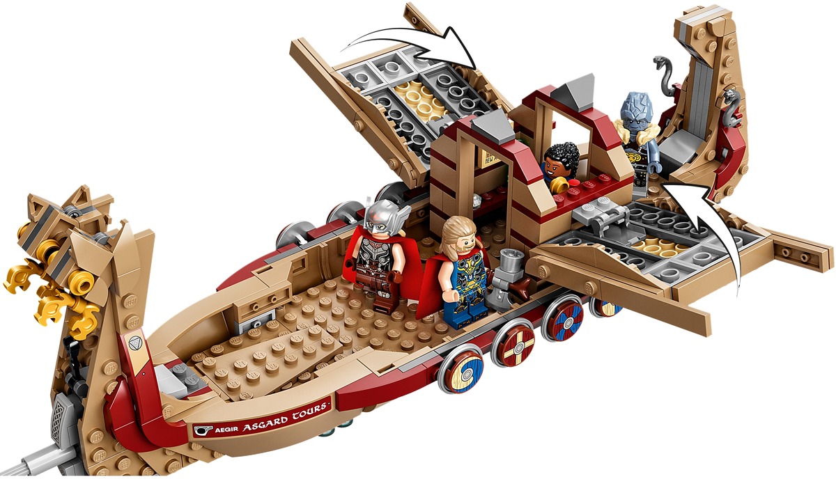 Marvel Козья лодка Конструктор совместим с LEGO 76208