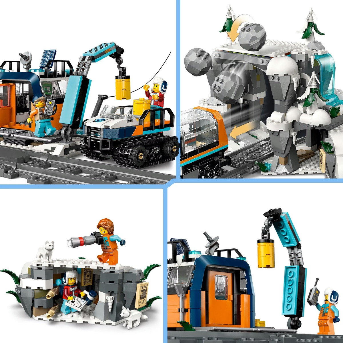 Полярный экспресс для исследователей Арктики City Конструктор совместим с LEGO 60470