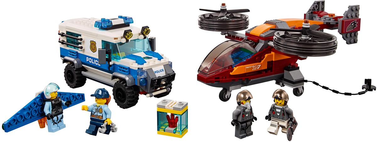 Конструктор City Воздушная полиция: кража бриллиантов совместим с LEGO 60209