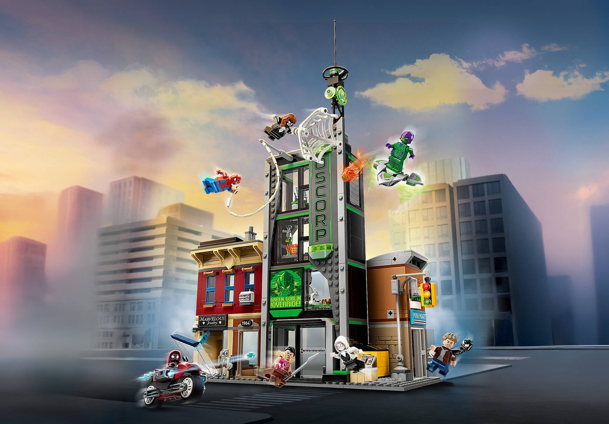 Человек-паук против Oscorp Marvel Конструктор совместим с LEGO 76324