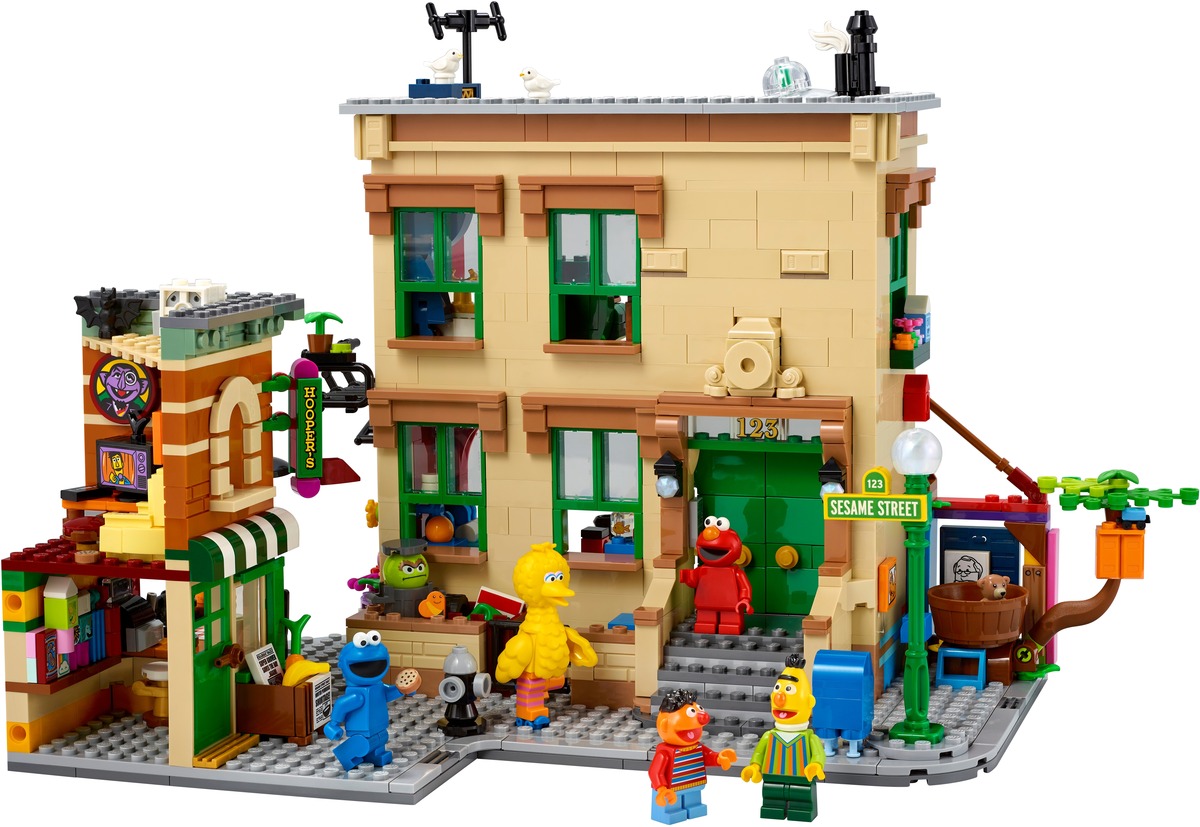Конструктор Улица Сезам, 123 совместим с LEGO 21324