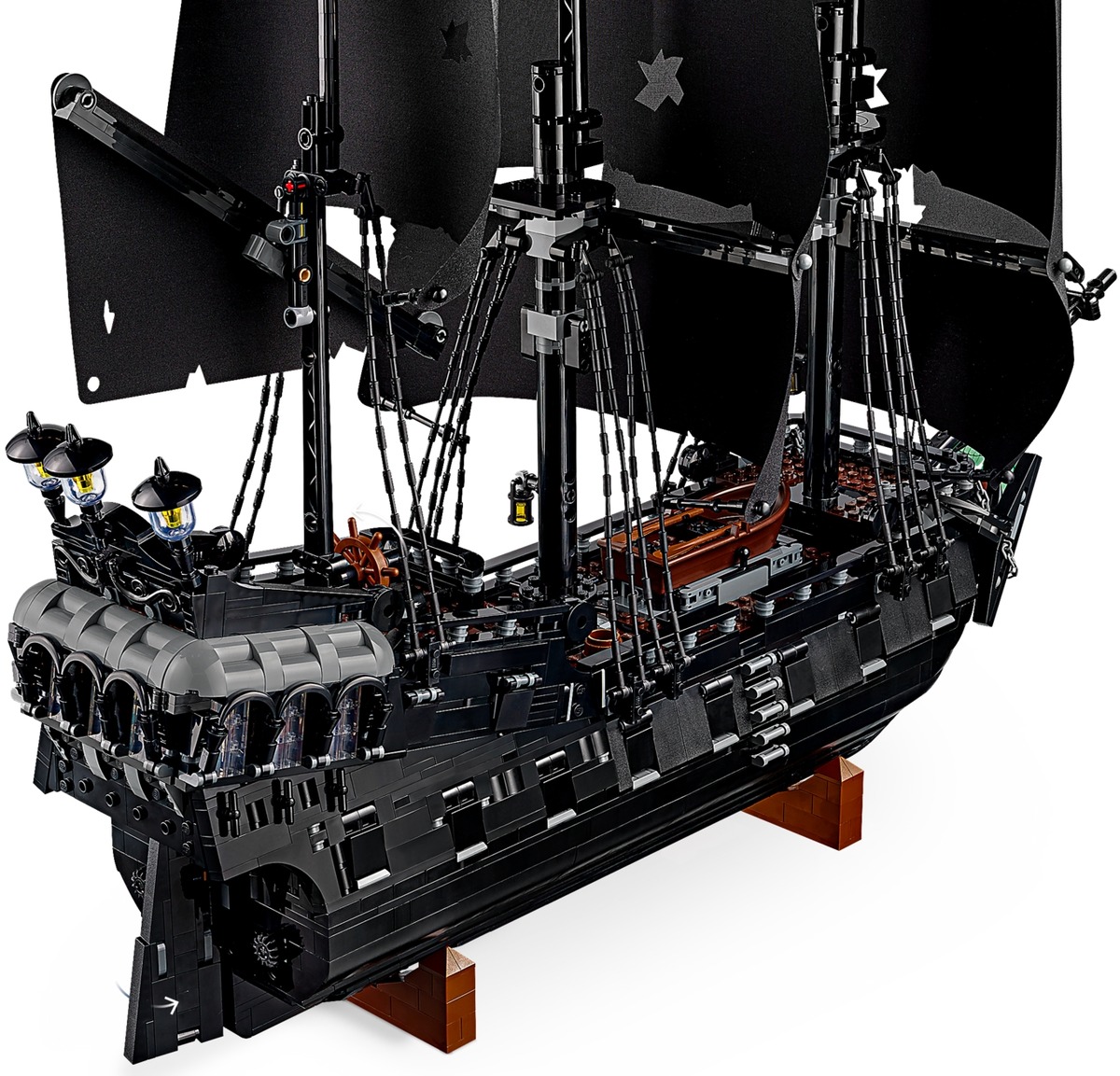 Пиратский корабль капитана Джека Воробья Конструктор совместим с LEGO 10365