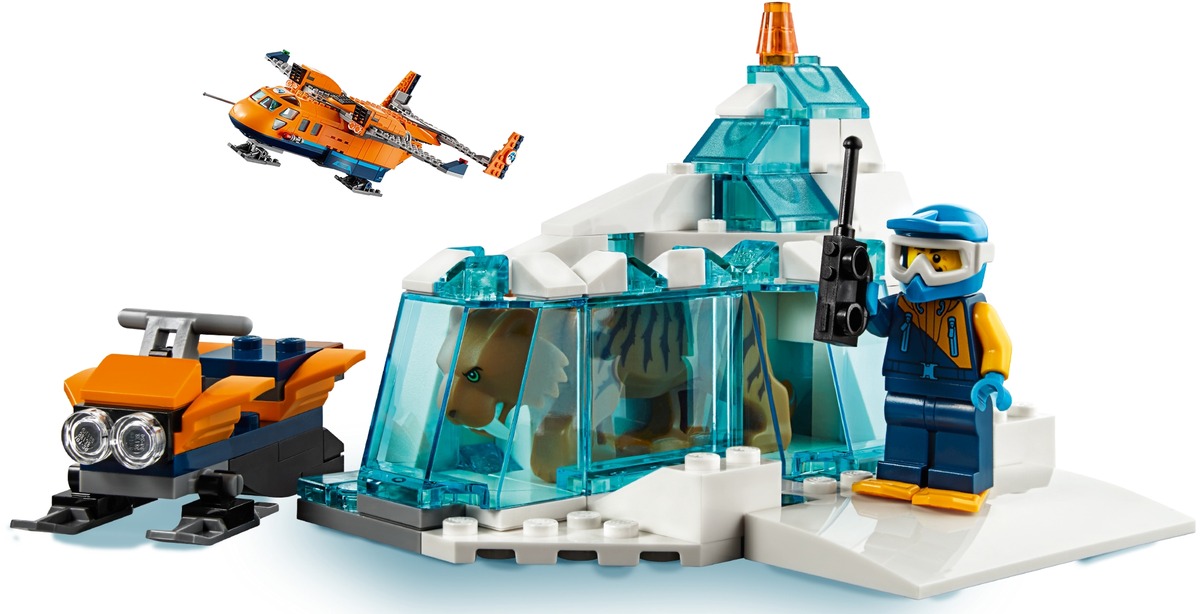 Арктический грузовой самолёт Конструктор City совместим с LEGO 60196