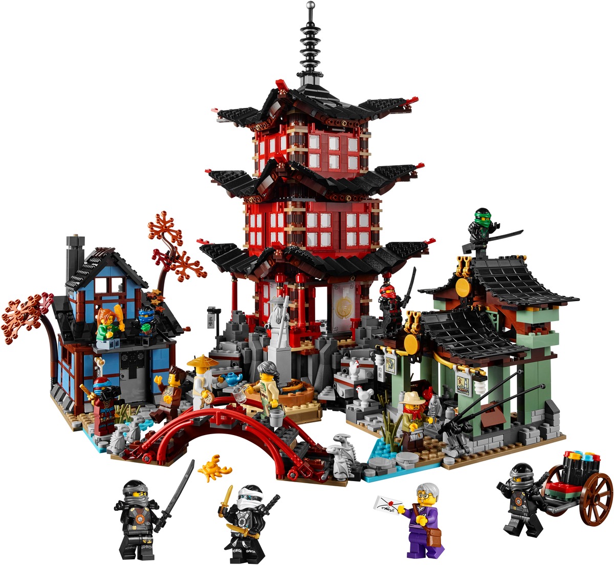Храм Аэроджитцу Конструктор Ninjago совместим с LEGO 70751