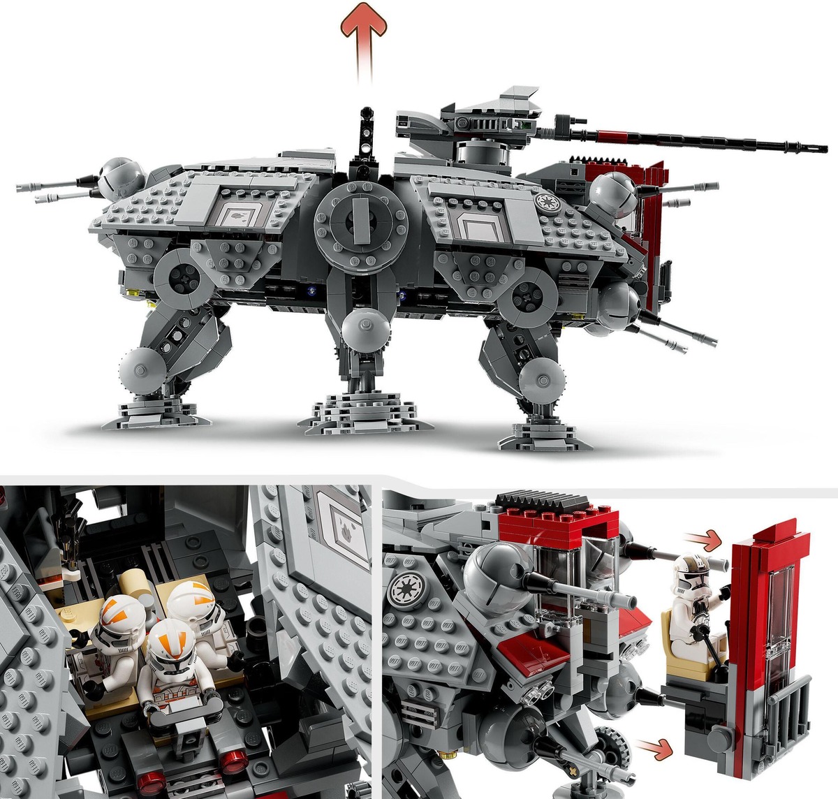 Шагоход AT-TE Star Wars Конструктор совместим с LEGO 75337