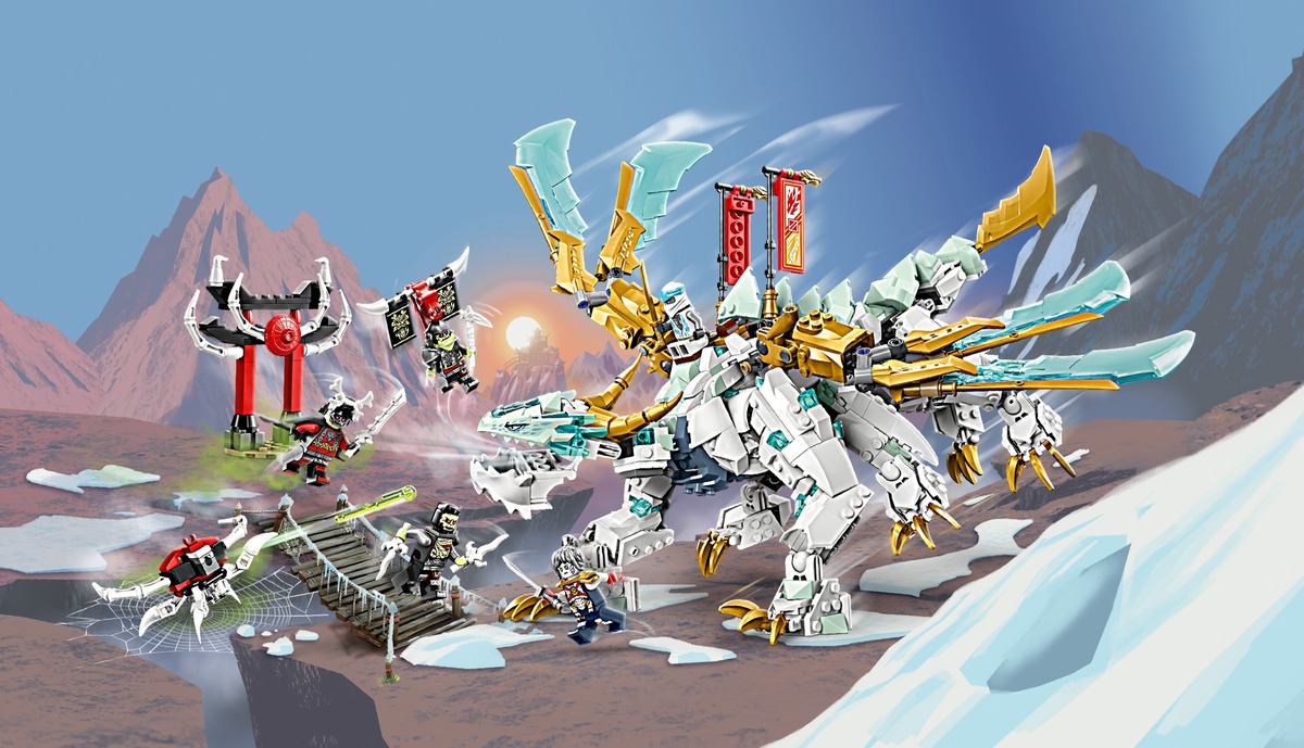 Ледяной дракон Зейна Ninjago Конструктор совместим с LEGO 71786