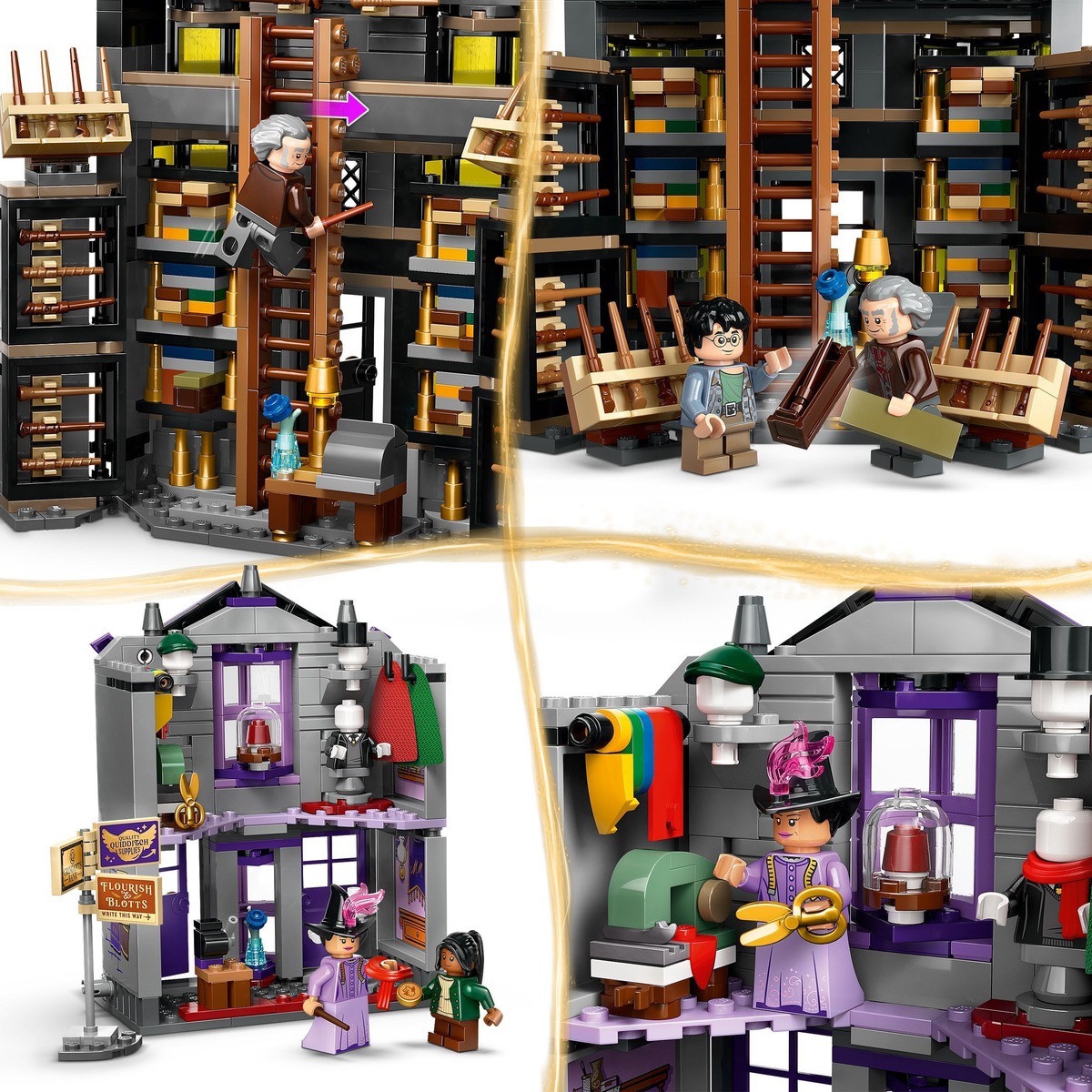 Олливандерс и мантии мадам Малкин Harry Potter Конструктор совместим с LEGO 76439