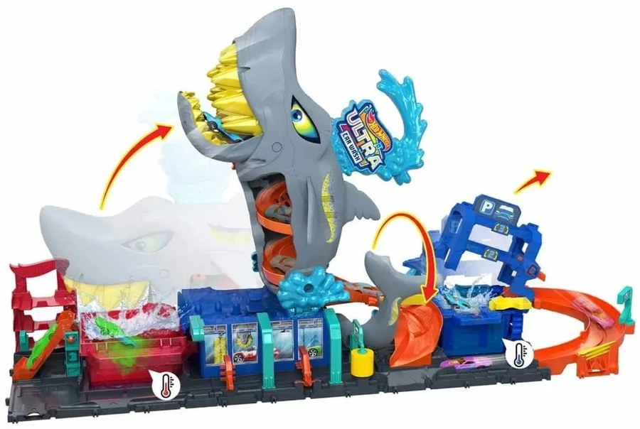 Автомойка Акула Hot Wheels Игровой набор HTN82