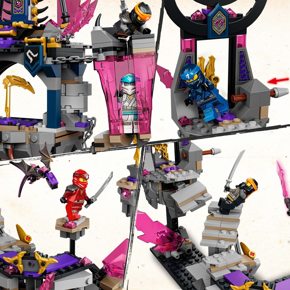 Храм Кристального Короля Ninjago Конструктор совместим с LEGO 71771